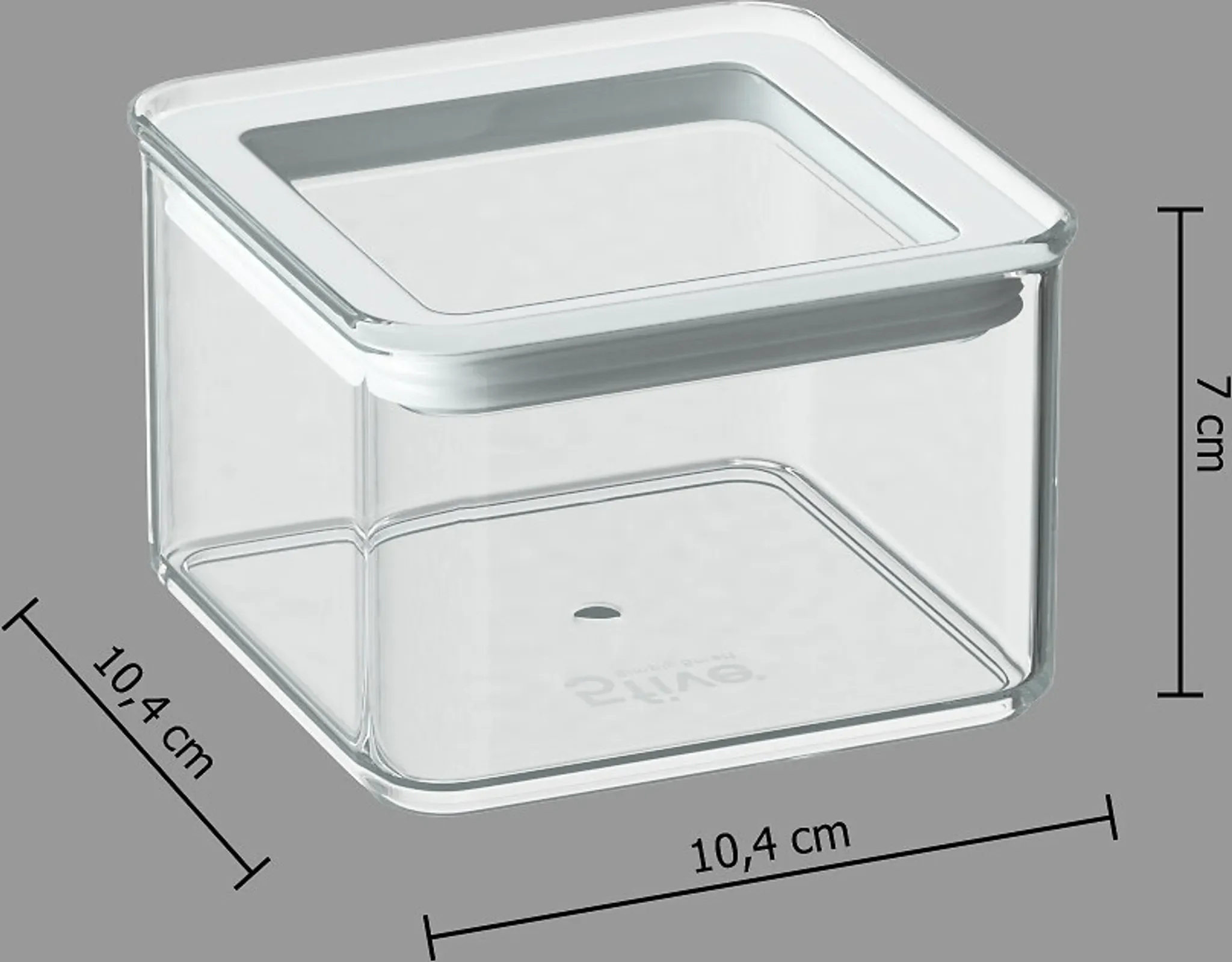 5five Simply Smart – Hermetische quadratische Dose "Eske" 0,5 l